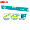 Total TMT26036 Spirit level Length 60cm 2pcs cylinder spirit bulbs