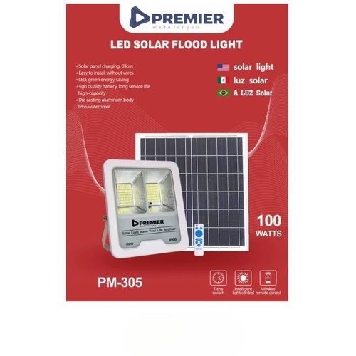 Premier PM 305 100 Watts solar LED flood light