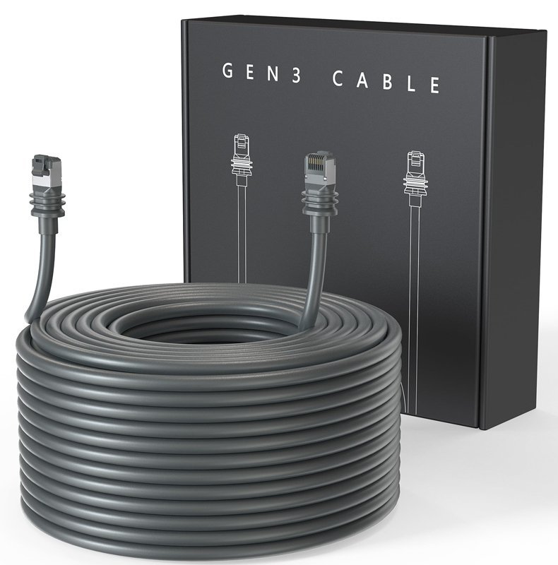 46 Meter Starlink Standard Actuated Ethernet Cable Waterproof Cat6 Cable